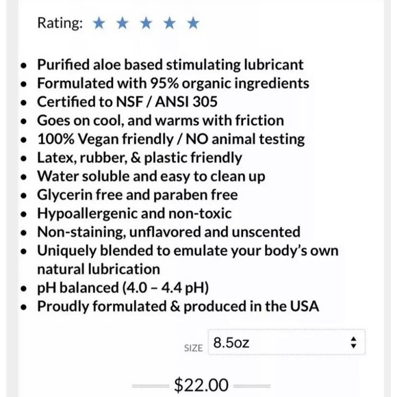 Sliquid Organics Sensation Stimulating Glide 8.5oz - Picture 6 of 6